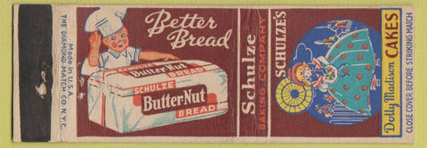 Matchbook Cover - Dolly Madison Cakes Schulze Baking Bread
