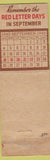 Matchbook Cover - Kansas State Fair 1949 Hutchinson KS