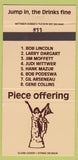 Matchbook Cover - Piece Offering girlie Match Club? 30 Strike