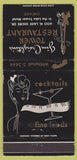 Matchbook Cover - Tower Restaurant Chicago IL girlie WEAR 30 Strike