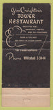 Matchbook Cover - Tower Restaurant Chicago IL girlie WEAR 30 Strike