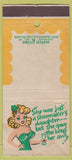Matchbook Cover - Match Grins girlie raised bust WEAR 30 Stick