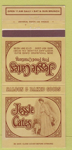 Matchbook Cover - Jessie Cates Restaurant Westlake Village CA girlie 30 Strike