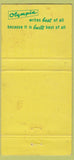Matchbook Cover - Olympia Typewriter girlie Beaver Falls PA WORN 30 Strike