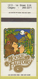 Matchbook Cover - Moose Factory girlie Calgary AB  30 Strike