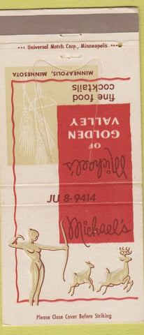 Matchbook Cover - Michael's Minneapolis MN girlie 30 Strike