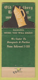 Matchbook Cover - Old Heidelberg Hallandale FL WEAR DISPLAY 21 Strike Feature