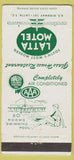 Matchbook Cover - Latta Motel Latta SC girlie #1 White 30 Strike