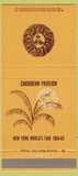 Matchbook Cover - 1964 New York World's Fair Caribbean Pavilion 30 Strike