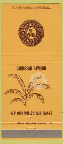 Matchbook Cover - 1964 New York World's Fair Caribbean Pavilion 30 Strike