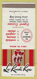 Matchbook Cover - La Ronde Rue Long Beach CA girlie 30 Strike