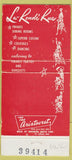 Matchbook Cover - La Ronde Rue Long Beach CA girlie 30 Strike