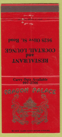 Matchbook Cover - Dragon Palace St Louis MO Chinese Restaurant 30 Strike