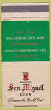 Matchbook Cover - San Miguel Beer 1964 New York World's Fair 30 Strike