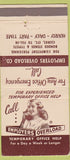 Matchbook Cover - Temp Service girlie Brooklyn Houston Kansas City 30 Strike