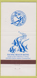 Matchbook Cover - Pacific Beach Hotel Waikiki HI girlie Hawaii  30 Strike