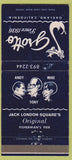 Matchbook Cover - Grotto Oakland CA Jack London Square 30 Strike