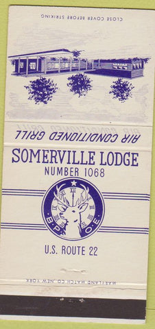 Matchbook Cover - Elks Club Somerville 30 Strike