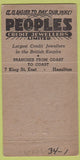 Matchbook Cover - Victory Tobacconist Hamilton ON girlie 30 Strike