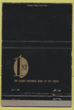 Matchbook Cover - 1st National Bank 40 Strike