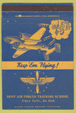 Matchbook Cover - Army Air Forces Training School Sioux Falls SD 40 Strike