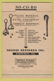 Matchbook Cover - Norris Brothers Oil Well Pumps Robinson IL 40 Strike