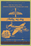 Matchbook Cover - Army Air Forces Training Sioux Falls SD postcard 40 Strike