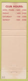 Matchbook Cover - NCO Club US Marines Garden City LI NY