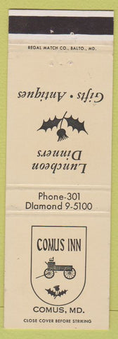 Matchbook Cover - Comus Inn MD