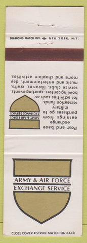 Matchbook Cover - Army & Air Force Exchange Service