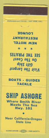 Matchbook Cover - Ship Ashore Smith River CA