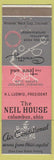 Matchbook Cover - Neil House Columbus OH