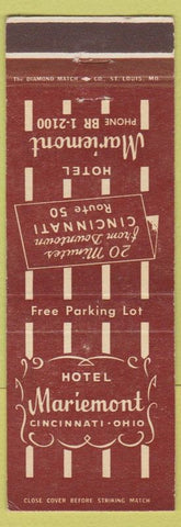 Matchbook Cover - Hotel Mariemont Cincinnati OH