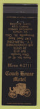 Matchbook Cover - Coach House Motel Strongsville OH