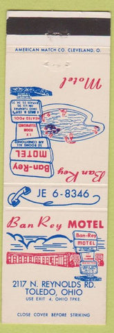 Matchbook Cover - Ban Rey Motel Toledo OH