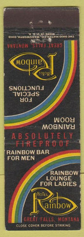 Matchbook Cover - Hotel Rainbow Great Falls MT