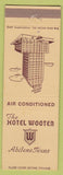 Matchbook Cover - Hotel Wooten Abilene TX