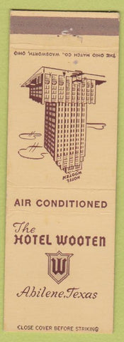 Matchbook Cover - Hotel Wooten Abilene TX