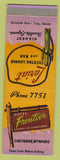 Matchbook Cover - Hotel Frontier Cheyenne WY cactus