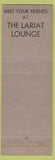 Matchbook Cover - Hotel Frontier Cheyenne WY cactus