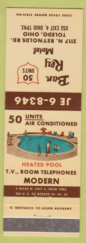 Matchbook Cover - Ban Rey Motel Toledo OH