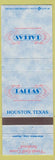 Matchbook Cover - Pappas Houston TX seafood