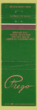 Matchbook Cover - Prego Houston TX restaurant