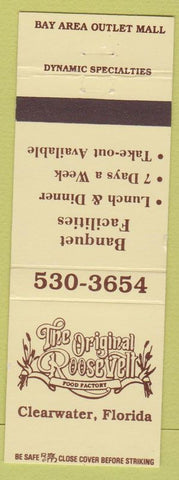 Matchbook Cover - Roosevelt Food Factory Clearwater FL