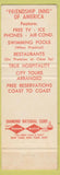 Matchbook Cover - Tagus Ranch Motel Tulare CA #1 with brand