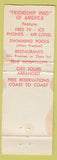 Matchbook Cover - Edgewater Lodge Santa Clara CA