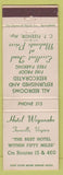 Matchbook Cover - Hotel Weyanoke Farmville VA