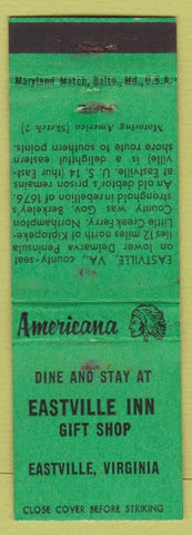 Matchbook Cover - Eastville Inn Gift Shop Eastville VA WEAR