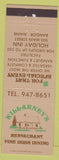 Matchbook Cover - Killarney's Restaurant Irish Bangor ME