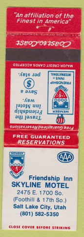 Matchbook Cover - Skyline Motel Salt Lake City UT